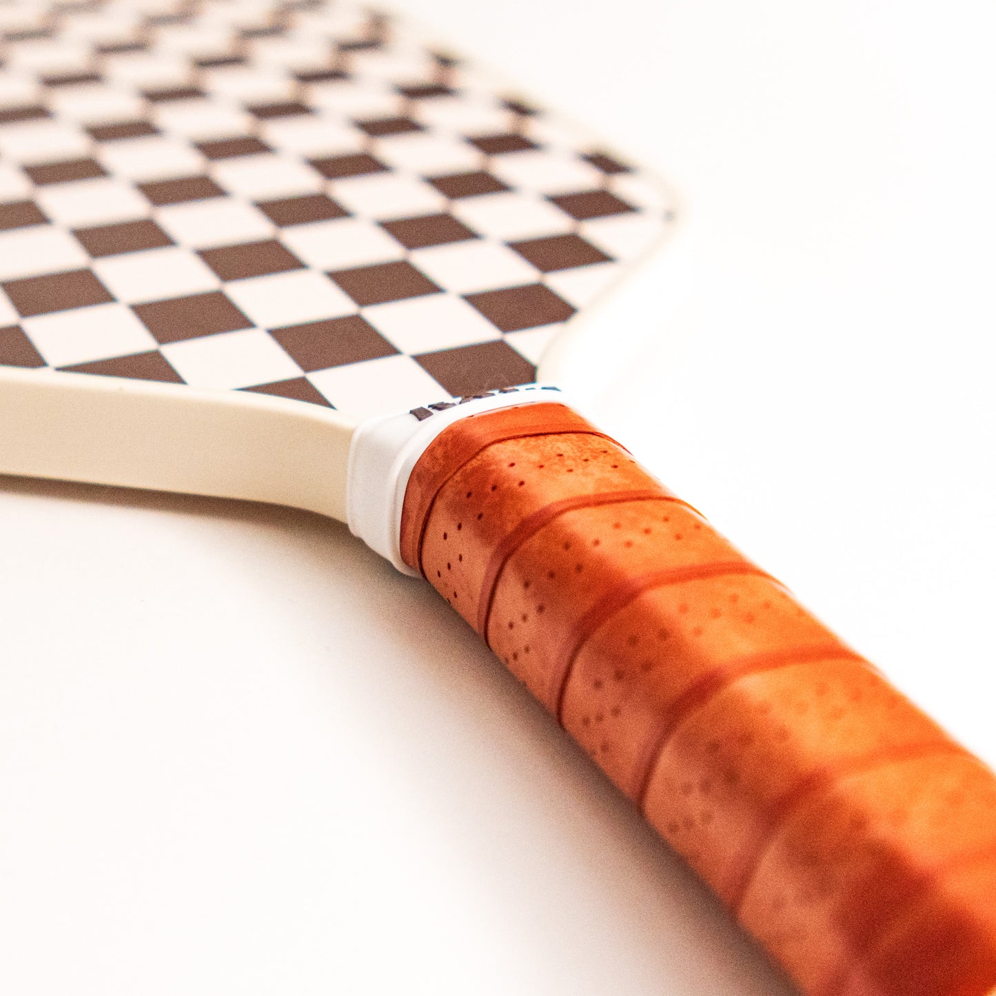 Brown Checkboard Pickleball Paddle