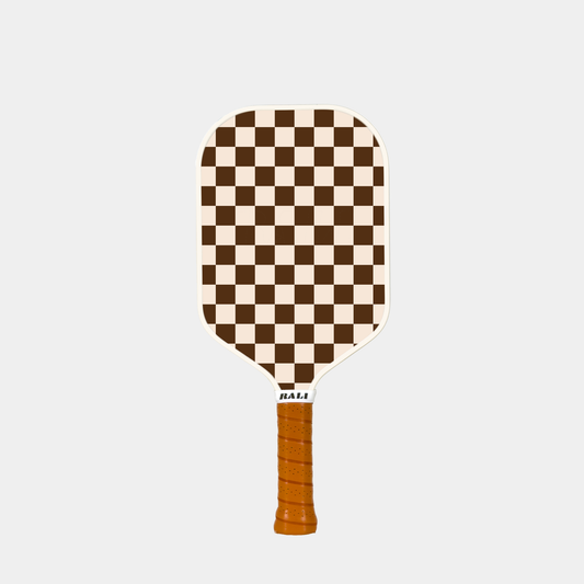 Brown Checkboard Pickleball Paddle